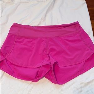 Hot Pink Lululemon Shorts